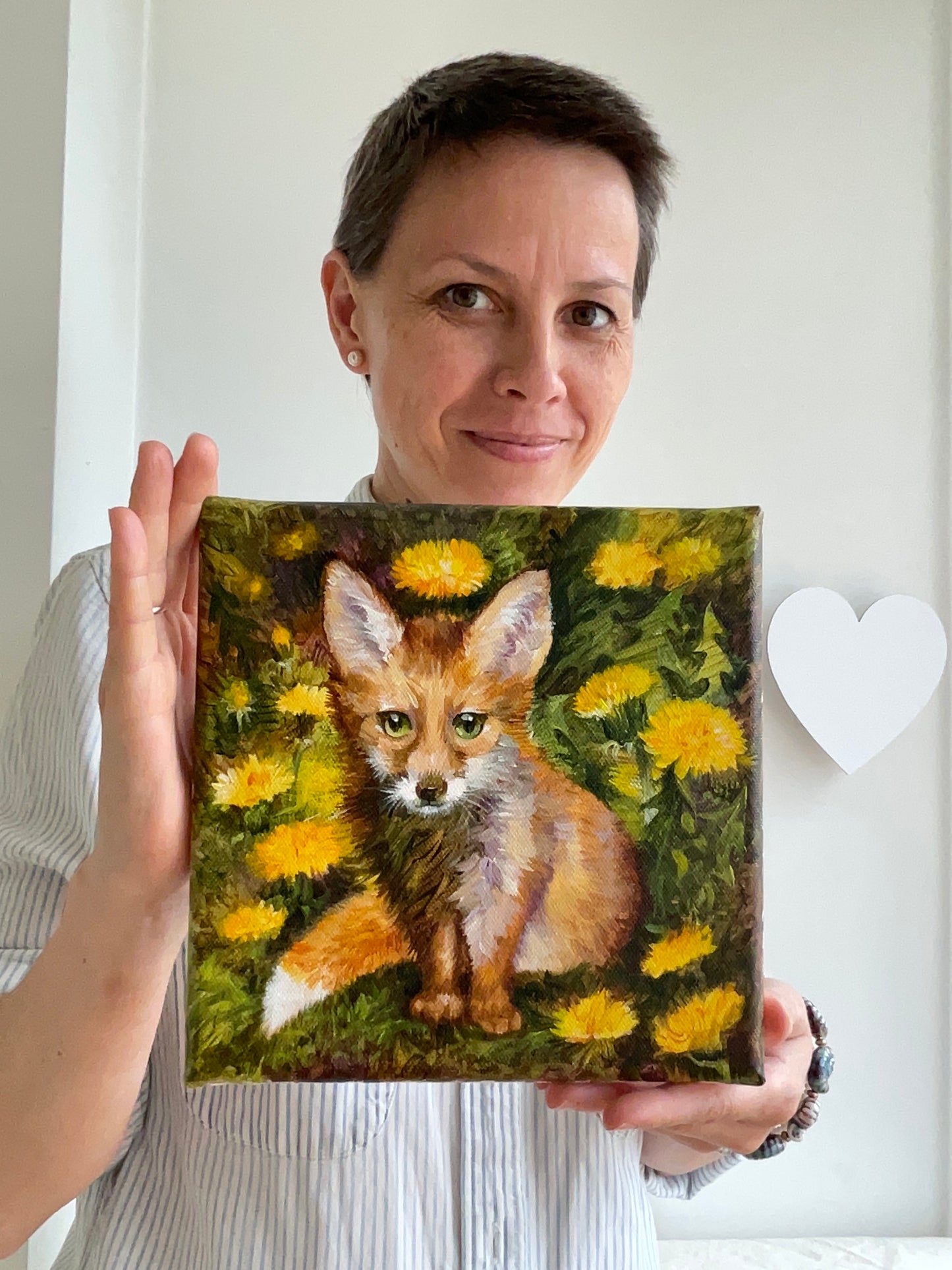 Baby Fox in Dandelions