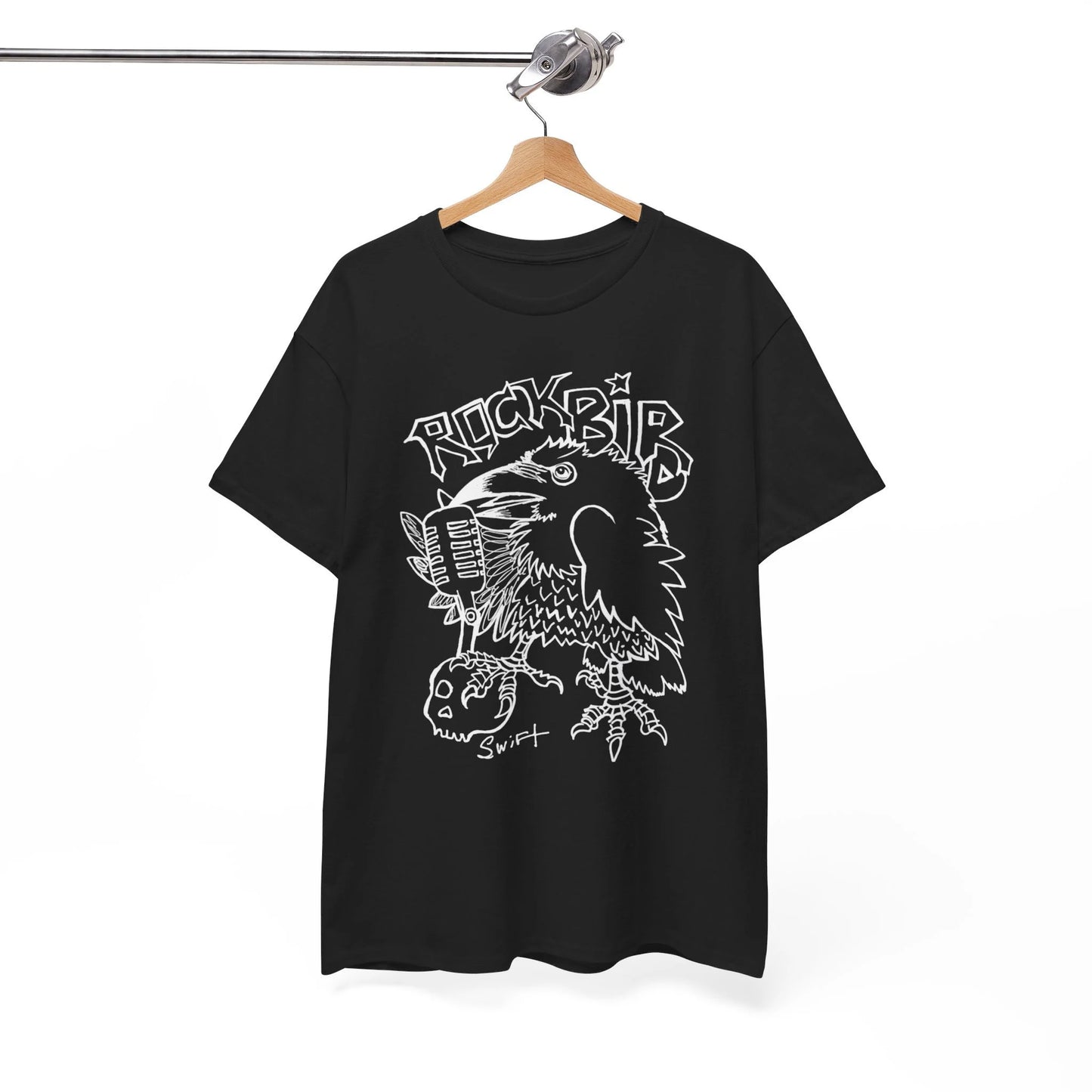 Rock Bird woman T-shirt, black