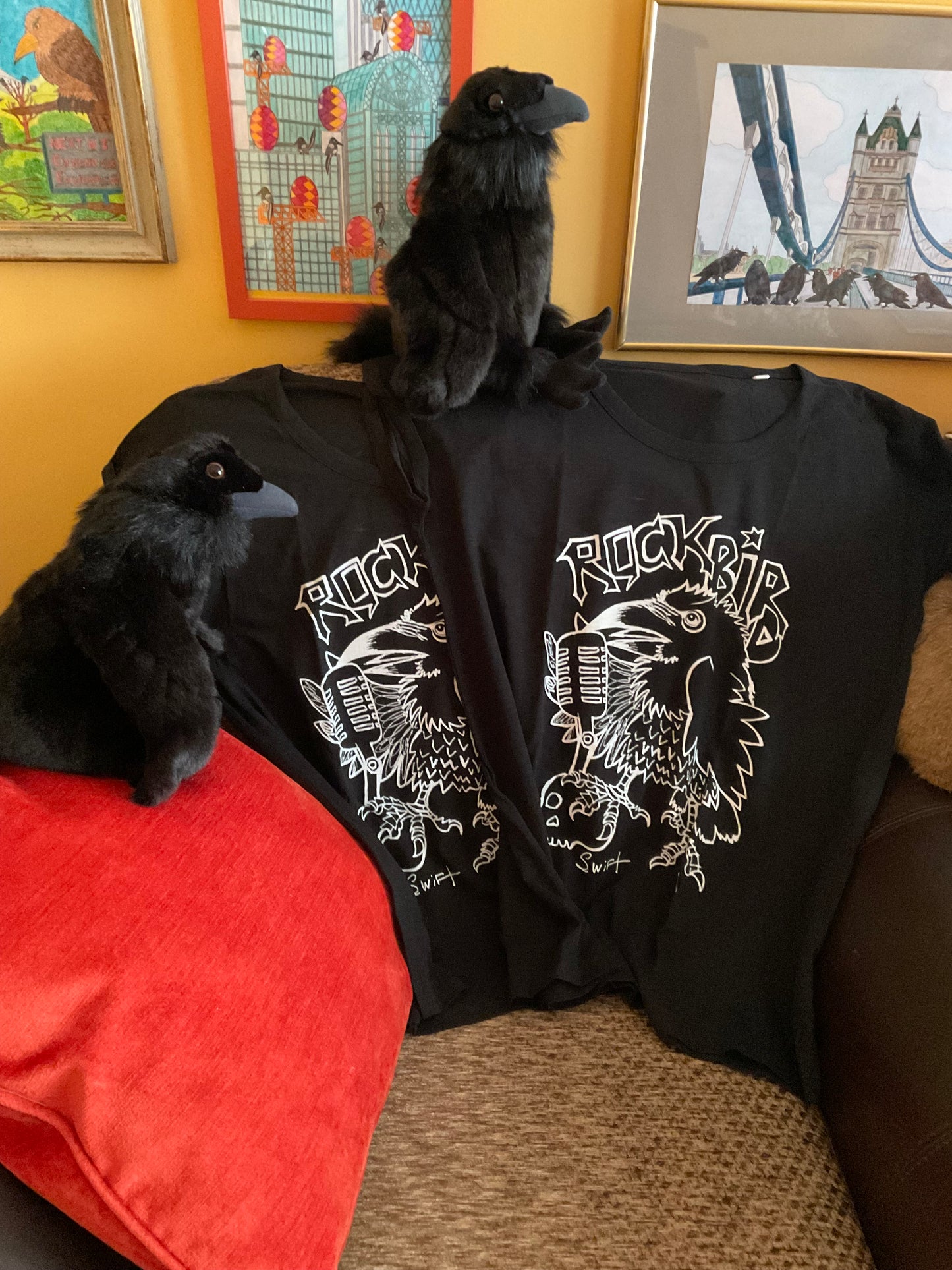 Rock Bird woman T-shirt, black