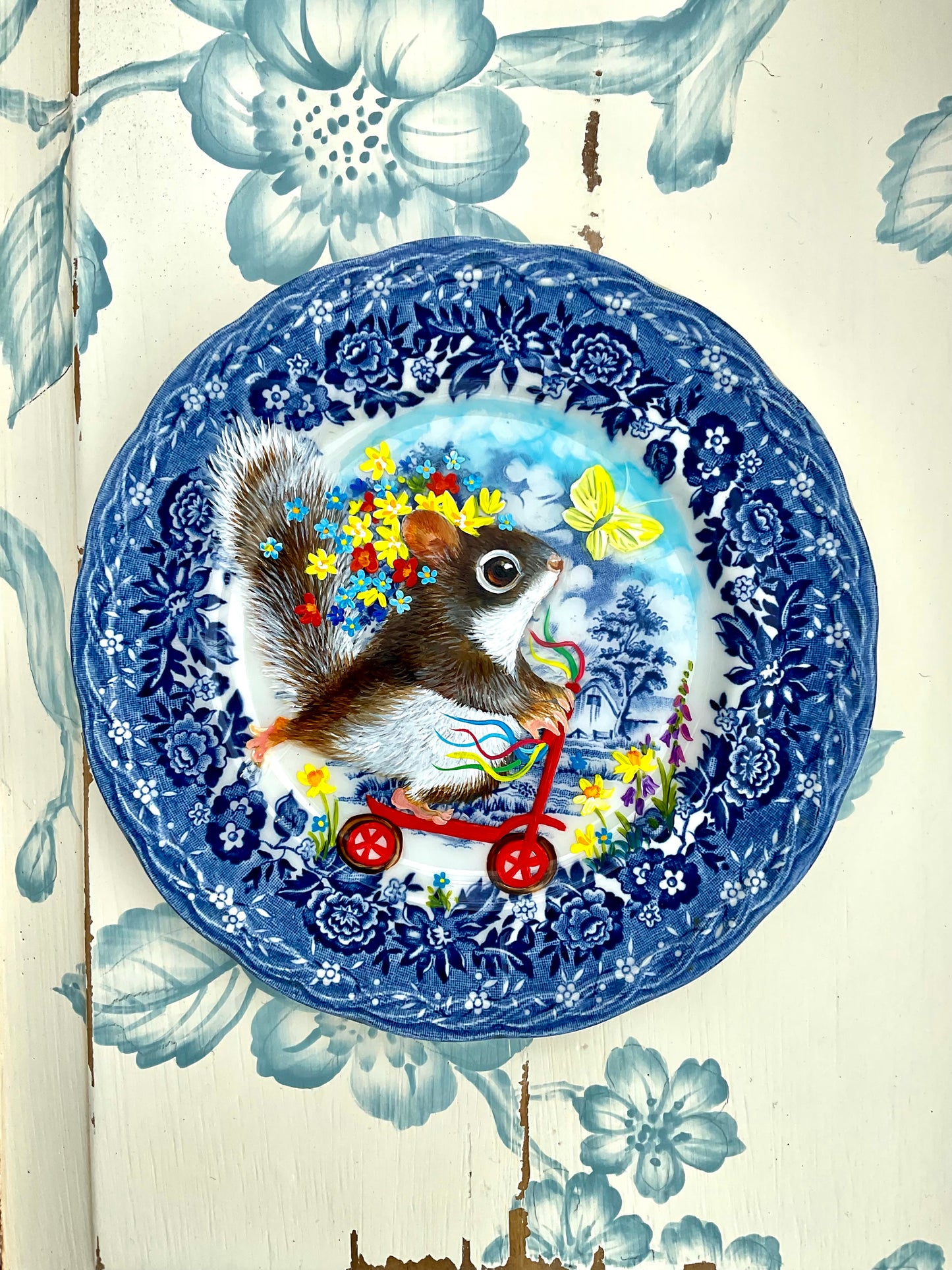 Riding into the Spring! Decorative saucer