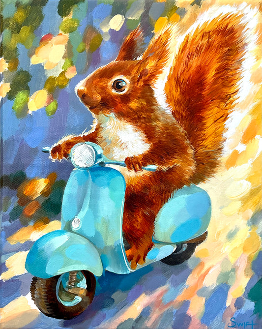 Beautiful ride (Blue Vespa)