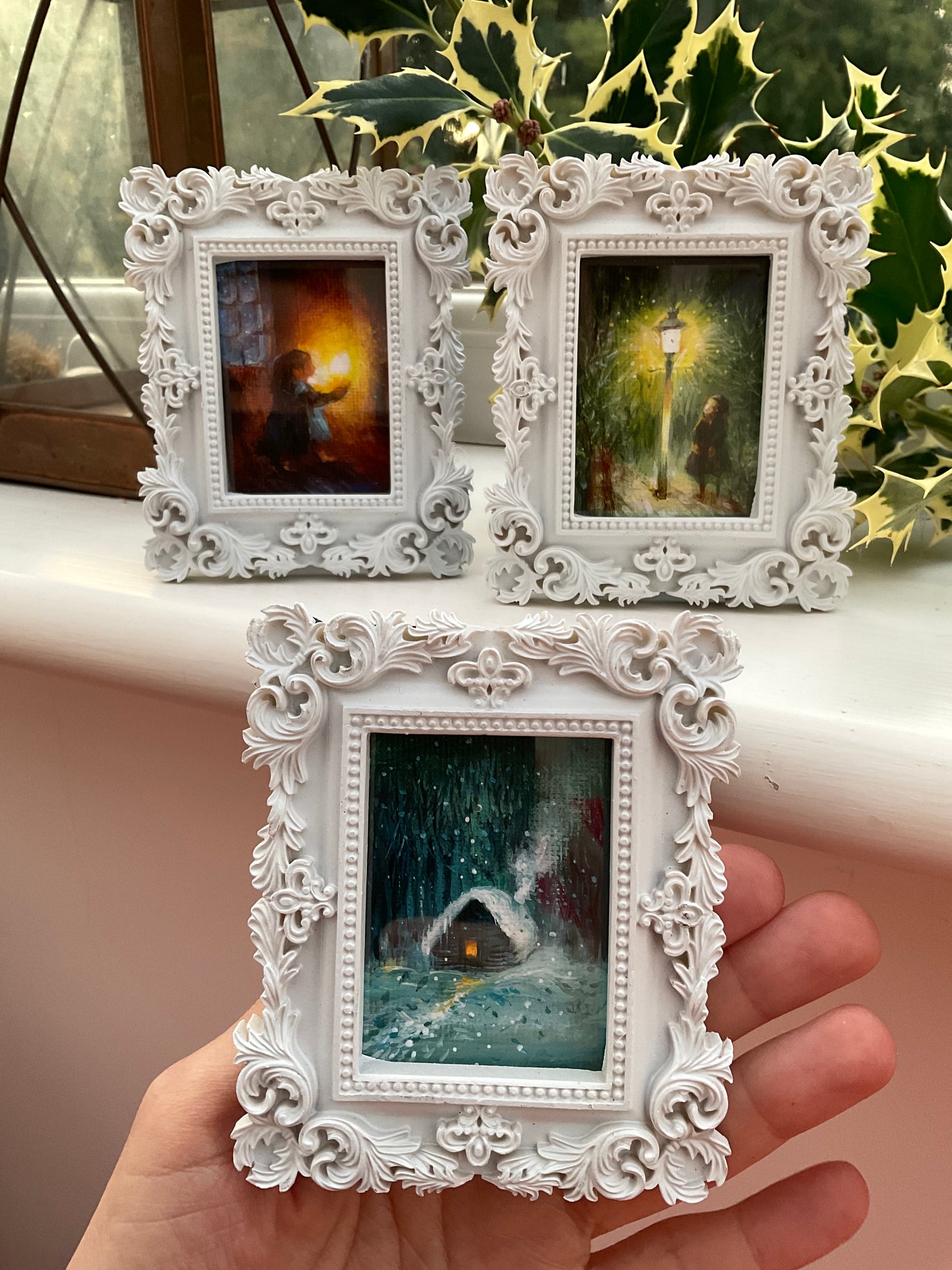 All 3 miniatures together, the Light series